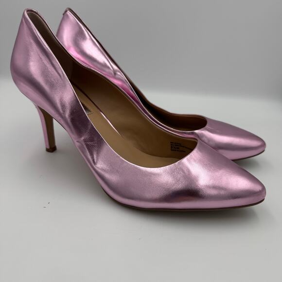 INC International Concepts Pumps Metallic Pink Heels 9.5M - Picture 2 of 13